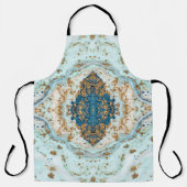 ティファニー金ゴールド:ラグジュアリーマーブルシームレス エプロン (正面)