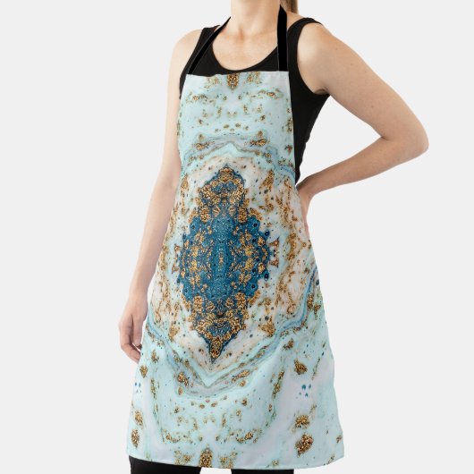 ティファニー金ゴールド:ラグジュアリーマーブルシームレス エプロン (インサイチュ)