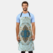 ティファニー金ゴールド:ラグジュアリーマーブルシームレス エプロン (着用した状態)