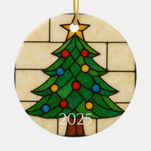 ティファニー風ステンドグラス クリスマスツリー デザイン