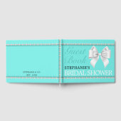 ティファニー テーマ ウェディング シャワー ゲスト ブック グラム アクア (全面)