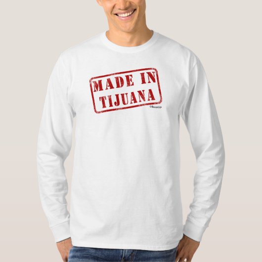 ティフアナで作られる Tシャツ (正面)