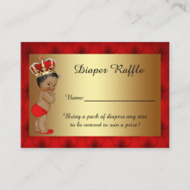 ティフアナのリトルプリンスおむつラッフルチケット エンクロージャーカード