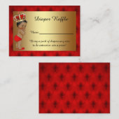 ティフアナのリトルプリンスおむつラッフルチケット エンクロージャーカード (正面/裏面)