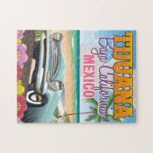 ティフアナ・バハ・カリフォルニアメキシコ旅行ポスター ジグソーパズル (横)