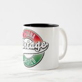 ティフアナ・メキシコヴィンテージのロゴ。 ツートーンマグカップ (正面右)