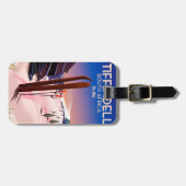 ティフインディル南アフリカのスキーポスター ラゲッジタグ (正面横)