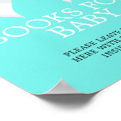 ティフエレガントァニー赤ちゃんシャワーベビー標識用ブック ポスター (角)