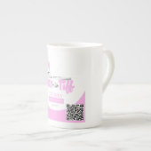 ティフタンブラー付きワックス ボーンチャイナマグカップ (正面右)