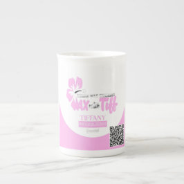 ティフタンブラー付きワックス ボーンチャイナマグカップ