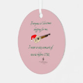 ティフテオルボクリスマスショッピング メタルオーナメント (正面左)