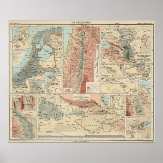 ティフランダー地図 ポスター (正面)