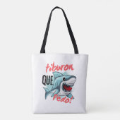 ティブロンはQUE PEDOと言う、サメ、何が起こっている トートバッグ (裏面)