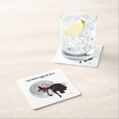 ティプウィッチオンブロム飛んでいる紙コースター スクエアペーパーコースター (インサイチュ)