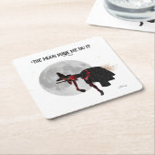 ティプウィッチオンブロム飛んでいる紙コースター スクエアペーパーコースター (アングル)