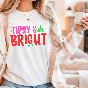 ティプシー&ブライトおもしろいモダンクリスマス トライブレンドTシャツ