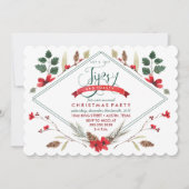 ティプスアンドトースティホリデーパーティー招待状 招待状 (正面)