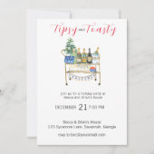 ティプス&トースティクリスマスパーティの招待状 招待状 (正面)