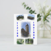 ティプトンインディアナコラージポストカード ポストカード (スタンド正面)