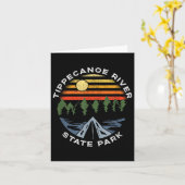 ティプペカノエ川州パークインディアナフォレストキャンピング カード (黄色い花)