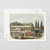 ティプー・サヒブ宮殿（1749年～99年）はT彫り ポストカード (正面/裏面)