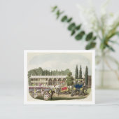 ティプー・サヒブ宮殿（1749年～99年）はT彫り ポストカード (スタンド正面)