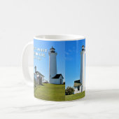 ティベッツポイントライトハウス、ニューヨーク コーヒーマグカップ (正面左)