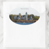 ティベットポイントライトハウスシール 楕円形シール (バッグ)