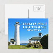 ティベットポイントライトハウスニューヨーク葉書 ポストカード (正面/裏面)