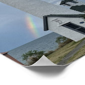 ティベットポイントライトハウスレインボーケープビンセントNY ポスター (角)