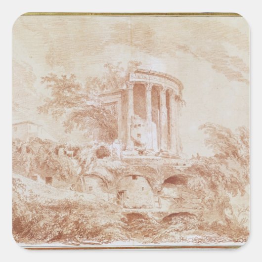 ティボリのシビル寺院 スクエアシール (正面)