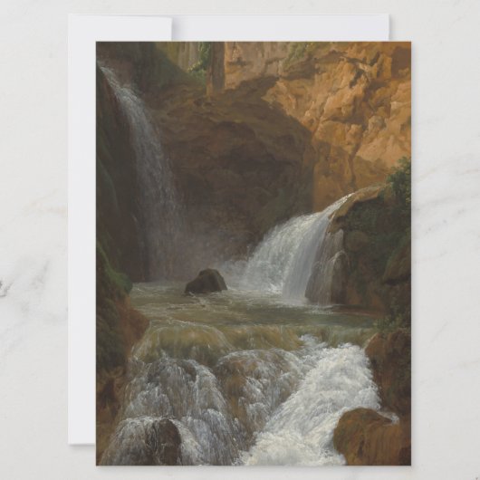 ティボリの滝の眺め(Bidauld) カード (正面)