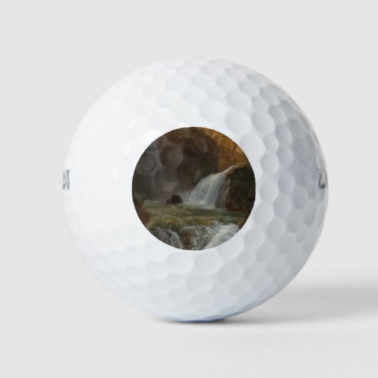 ティボリの滝の眺め(Bidauld) ゴルフボール (正面)