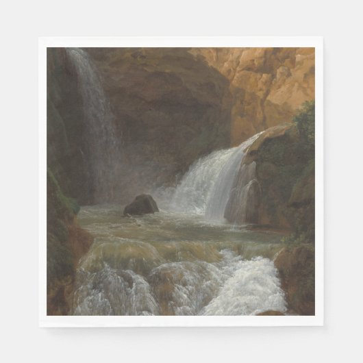ティボリの滝の眺め(Bidauld) スタンダードランチョンナプキン (正面)