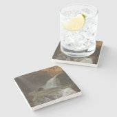 ティボリの滝の眺め(Bidauld) ストーンコースター (横)