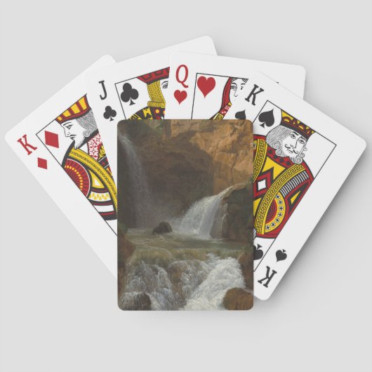 ティボリの滝の眺め(Bidauld) トランプ (裏面)