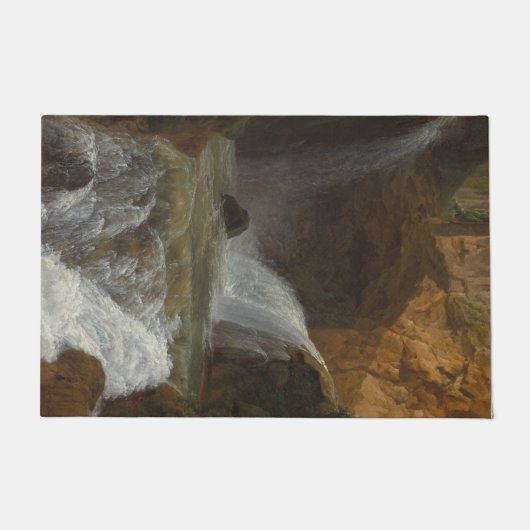 ティボリの滝の眺め(Bidauld) ドアマット (正面)