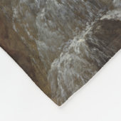 ティボリの滝の眺め(Bidauld) フリースブランケット (角)