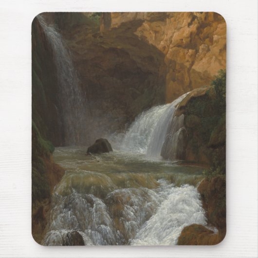 ティボリの滝の眺め(Bidauld) マウスパッド (正面)