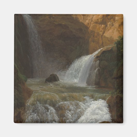 ティボリの滝の眺め(Bidauld) マグネット (正面)