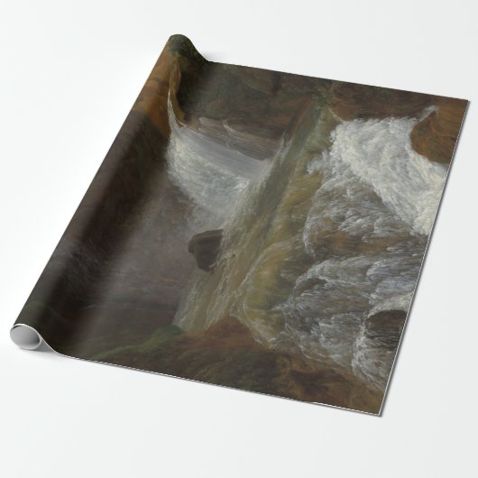 ティボリの滝の眺め(Bidauld) ラッピングペーパー (アンロールド)