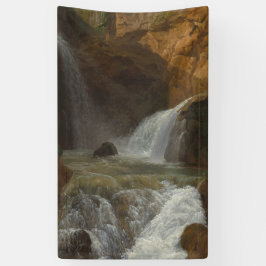 ティボリの滝の眺め(Bidauld) 横断幕