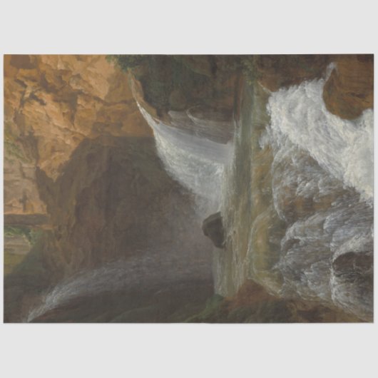 ティボリの滝の眺め(Bidauld) 薄葉紙 (正面)