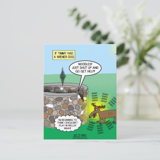 ティミもしーはより強い犬を飼っていた ポストカード (スタンド正面)