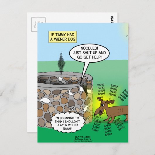 ティミもしーはより強い犬を飼っていた ポストカード (正面/裏面)