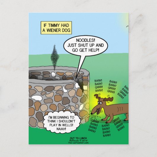 ティミもしーはより強い犬を飼っていた ポストカード (正面)