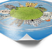 ティミソアラシティのルーマニア小さな小さな惑星 フォトプリント            (角)