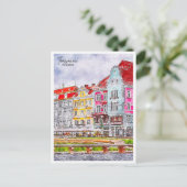 ティミソアラルーマニア旅行水の色 ポストカード (スタンド正面)