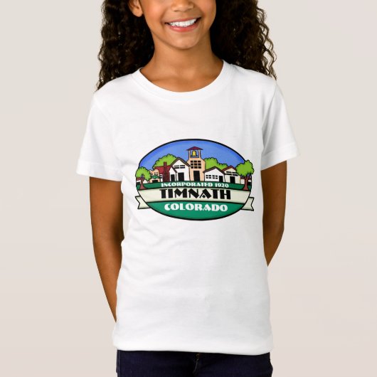 ティミナスコロラド小さな町の女の子ティー Tシャツ (正面)