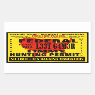 ティミハンターステッカー 長方形シール
